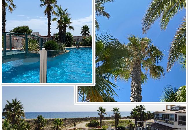 Appartement à Saint-Cyprien - Appartement vue mer accès plage et piscine 3 étoiles à St Cyprien