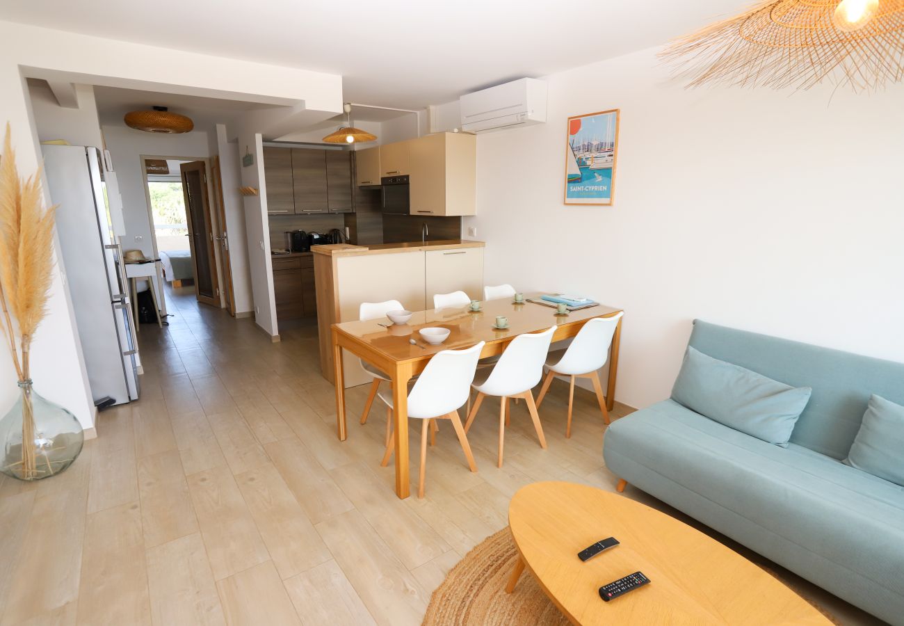 Appartement à Saint-Cyprien - Duplex face mer avec solarium et piscine 6p! 
